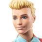 Preview: Barbie Ken Fashionistas Doll 152 with Sculpted Blonde Hair Wearing Blue Tropical-Print Shirt, Coral Shorts, White Shoes & White Sunglasses