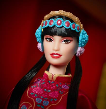Lunar New Year Barbie Puppe