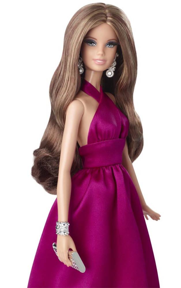 Red Carpe Barbie Magenta Gown