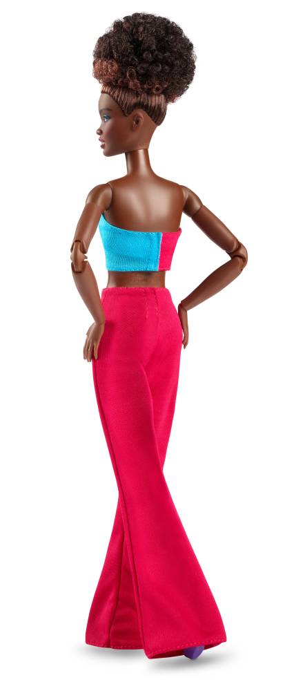 Barbie Looks Natural Black Hair, Color Block Crop Top